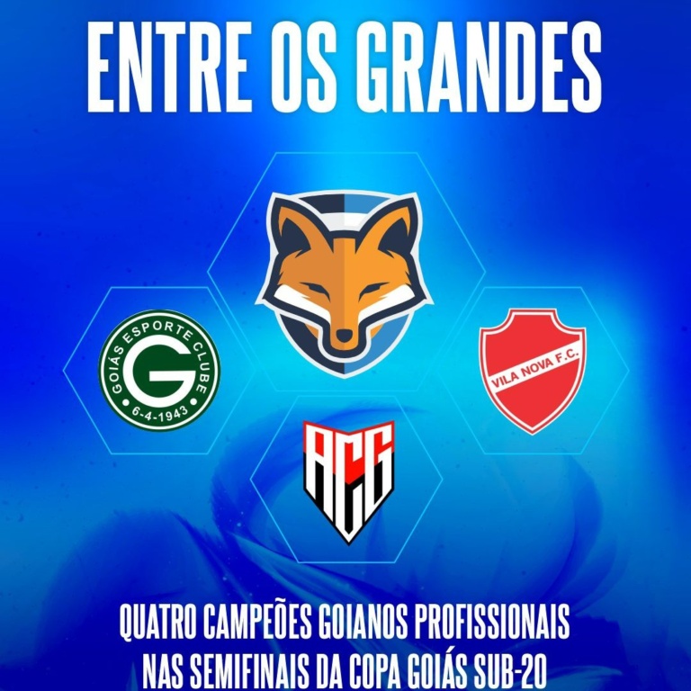 Entre os grandes! Grêmio Anápolis figura entre os quatro campeões goianos no profissional, nas semifinais da Copa Goiás sub-20